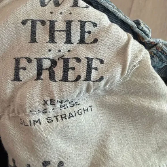 Free people slim straight women jeans size 26 - Picture 10 of 10